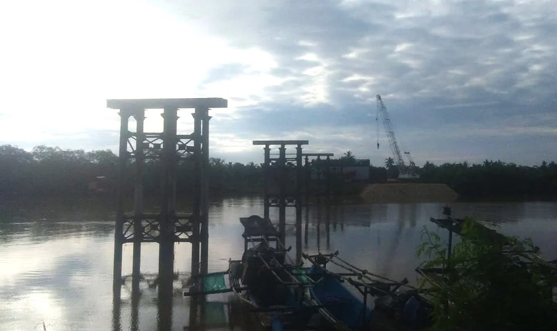 Hasil pekerjaan Jembatan Sodongkopo terakhir oleh PT Dewanto Cipta Pratama.