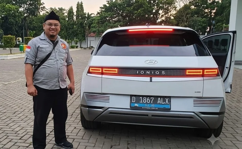 Mobil Listrik yang dipakai Kadiskuk Jabar.Dok-IA Trinusa