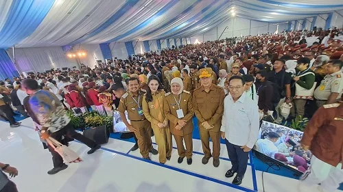 Bupati Sumedang Dony Ahmad Munir menghadiri undangan Peluncuran Sekolah Rakyat  di Balai Besar Pendidikan Kesejahteraan Sosial (BPKS), Kota Banjarbaru, Kalimantan Selatan.Dok-Diskomimfosanditik Sumedang