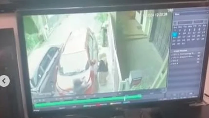 Rekaman CCTV kejadian penculikan di Antapani, Kota Bandung.(dok int)