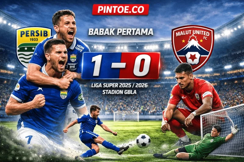 Super League: Penalti Haye Bawa Persib Unggul 1-0 di Babak Pertama