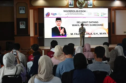 Wakil Bupati Sumedang M Fajar Aldila di Aula Tampomas PPS.Ist
