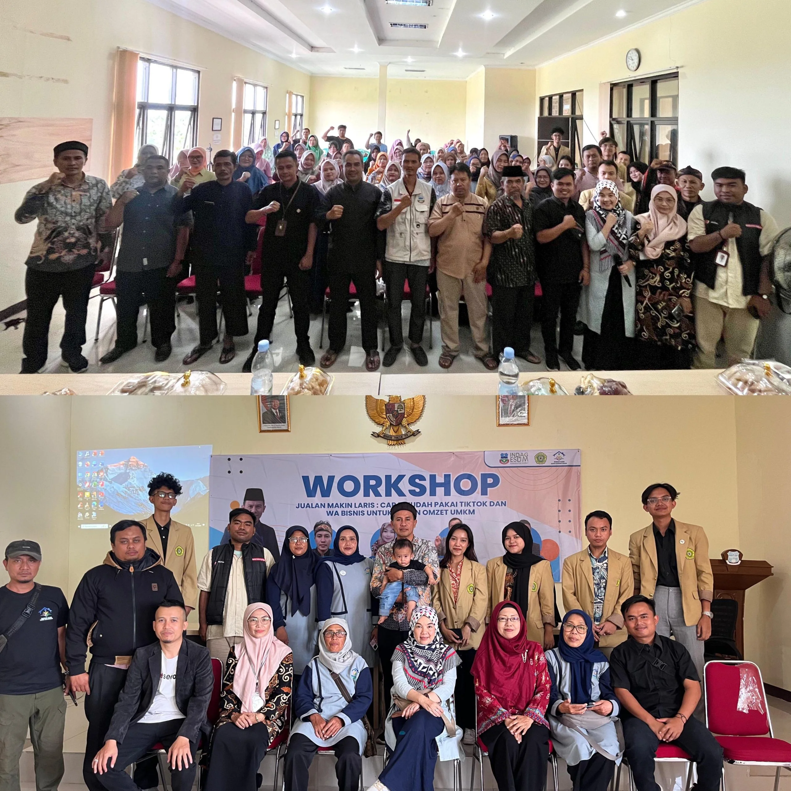 Mahasiswa UNPAR Bersama Camat Sukawening dan Pelaku UMKM Kab Garut.(KS)