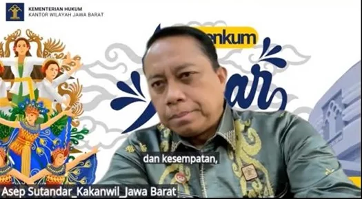 Kepala Kantor Wilayah Kemenkum Jawa Barat, Asep Sutandar.Ist