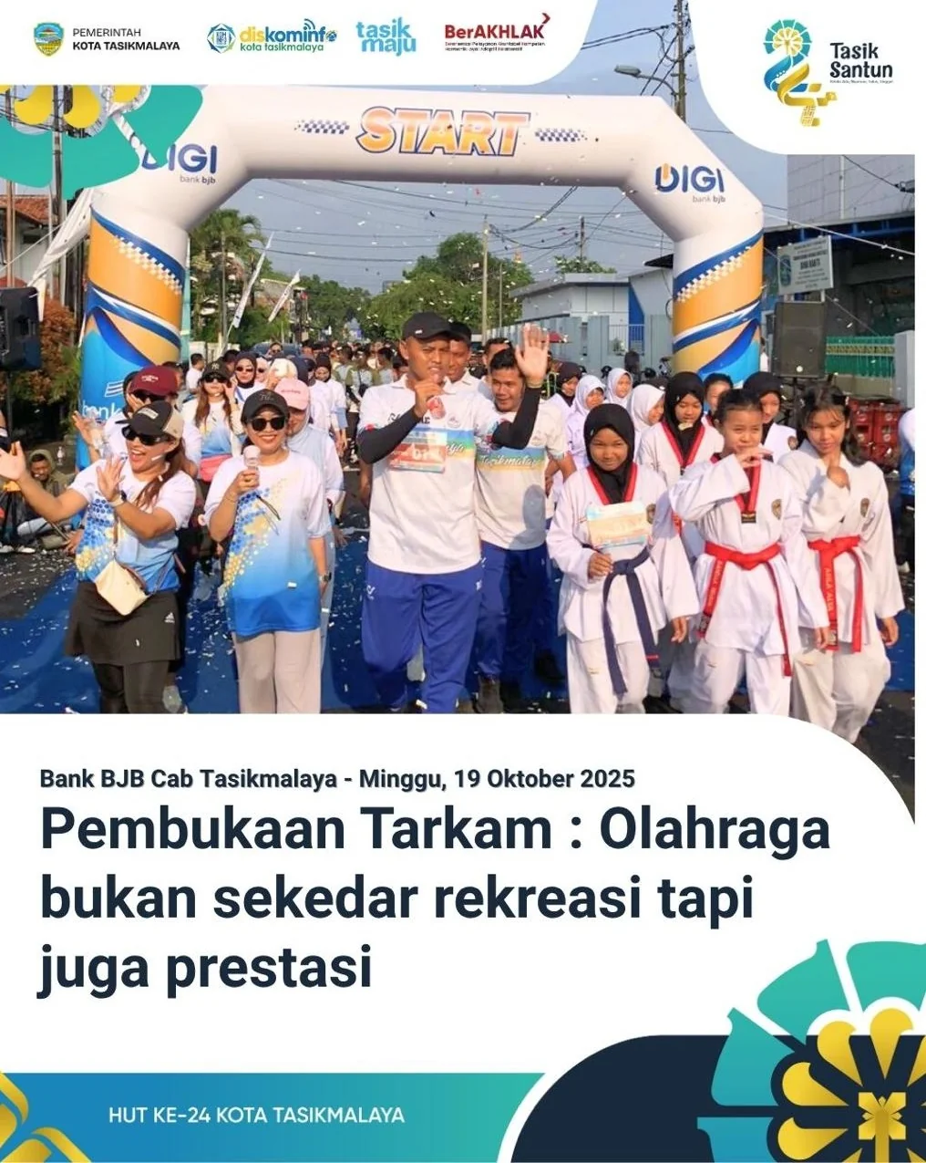 Pembukaan Tarkam (Turnamen Antar Kecamatan) di Kota Tasikmalaya.Ist