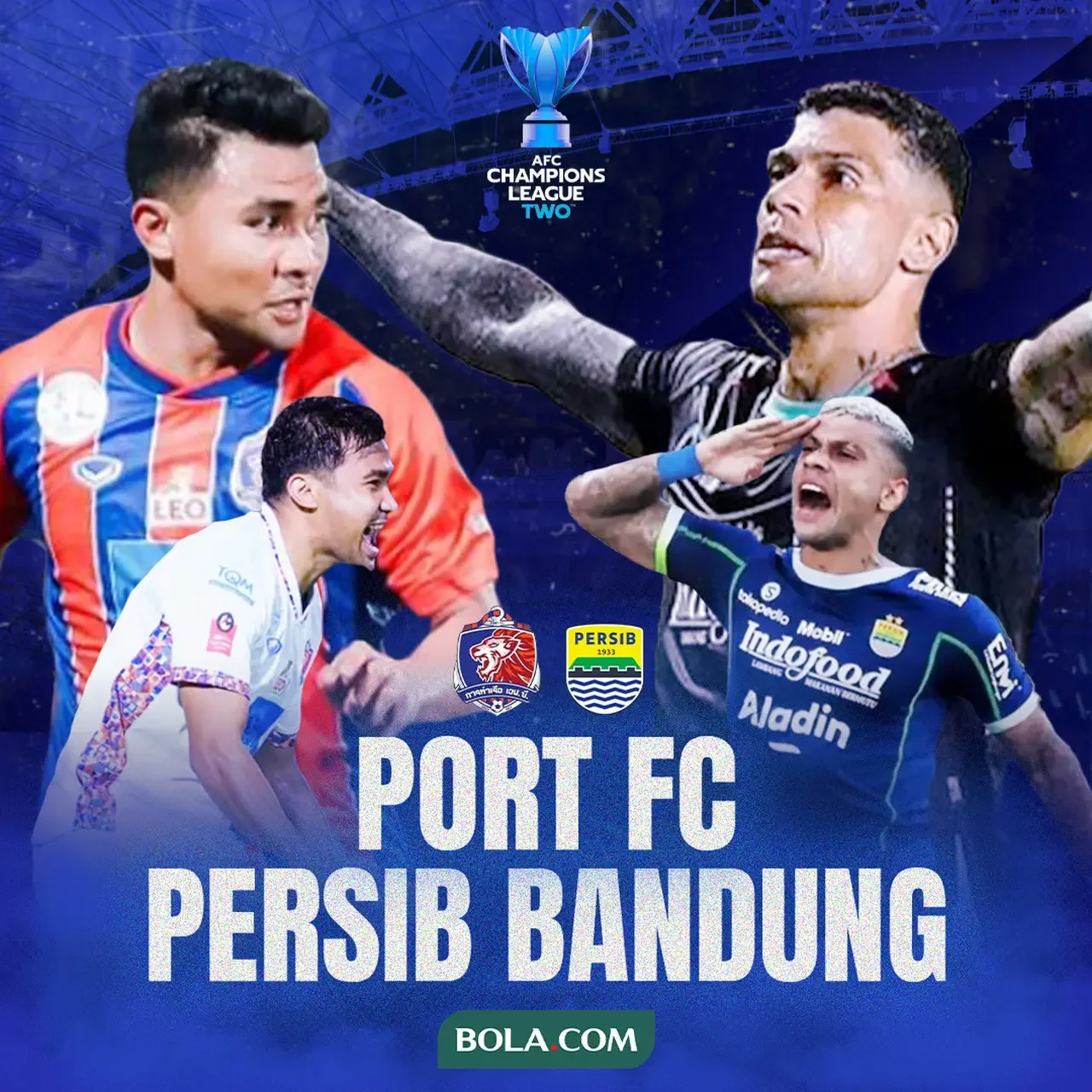 AFC Champions League Two - Port FC Vs Persib Bandung - Duel Antarlini (Bola.com/Adreanus Titus/Geaby Fadhilatu Sholikha)