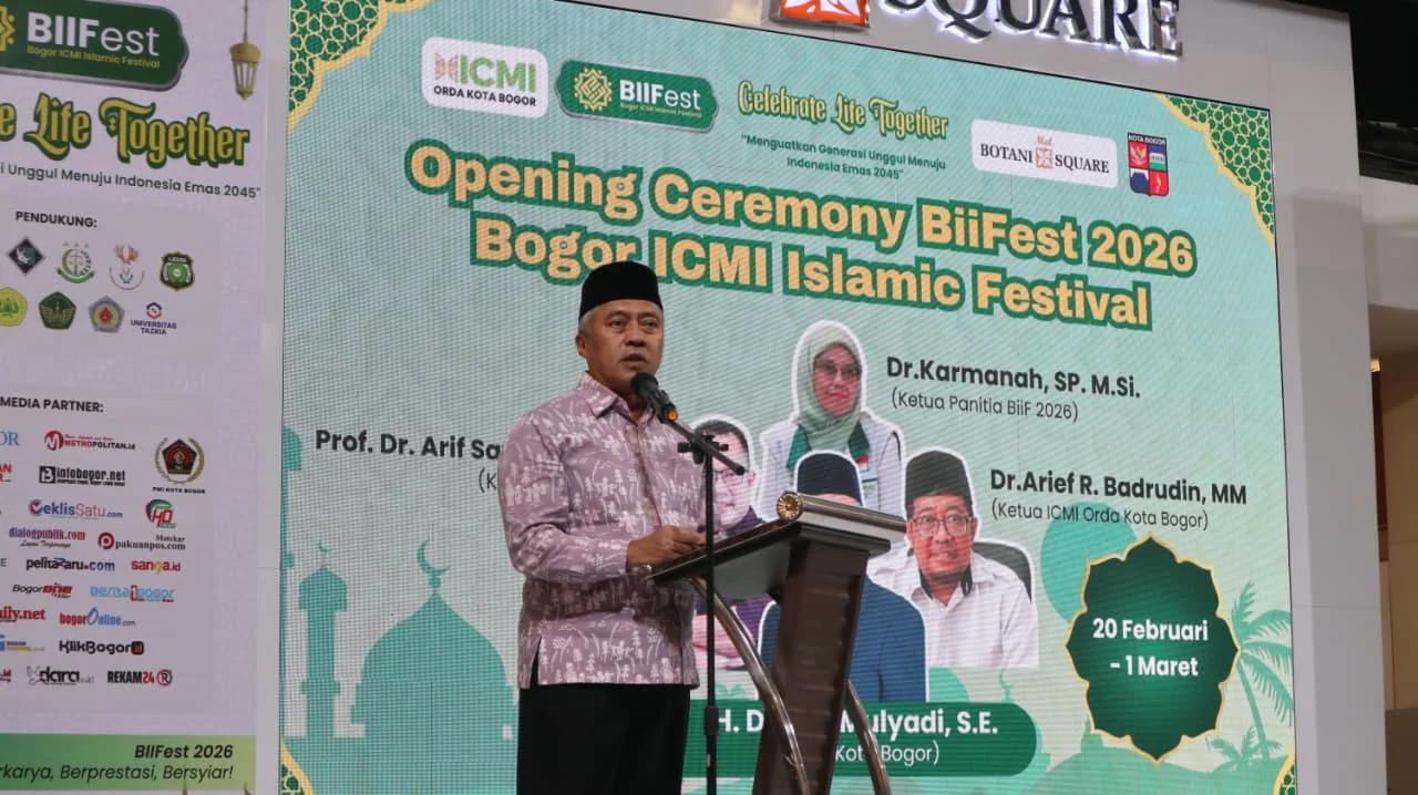 Sekretaris Daerah (Sekda) Kota Bogor, Denny Mulyadi, membuka secara resmi Bogor ICMI Islamic Festival.Dok-Diskominfo Kota Bogor