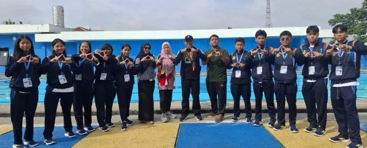 Sebanyak 10 atlet renang putra dan putri terbaik Kota Sukabumi.Ist