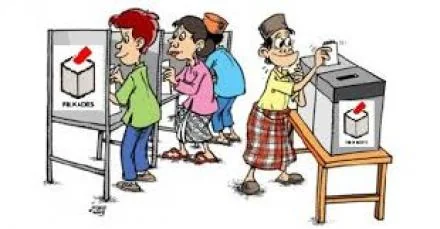 Ilustrasi Pencoblosan di Bilik Suara (Dok-nt)