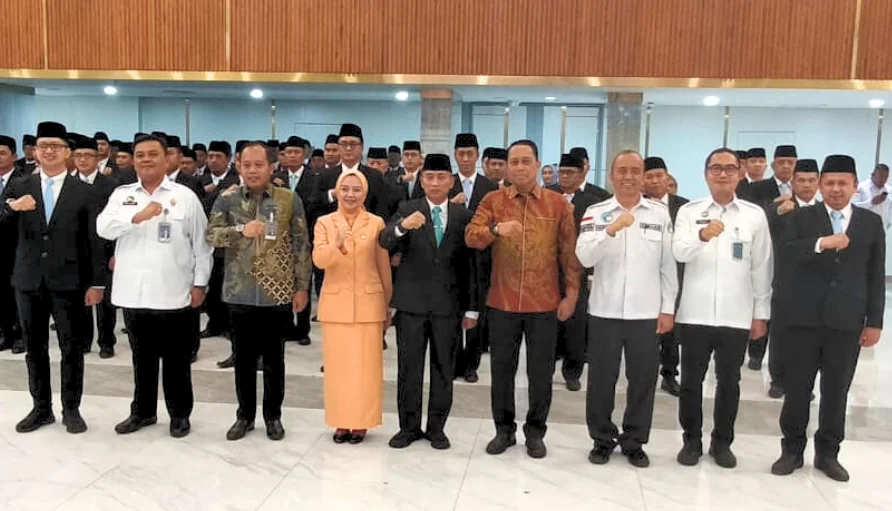 , Kakanwil Asep Sutandar menyaksikan langsung prosesi yang dipimpin oleh Kepala Kantor Wilayah Pemasyarakatan Jawa Barat, Kusnali.Ist