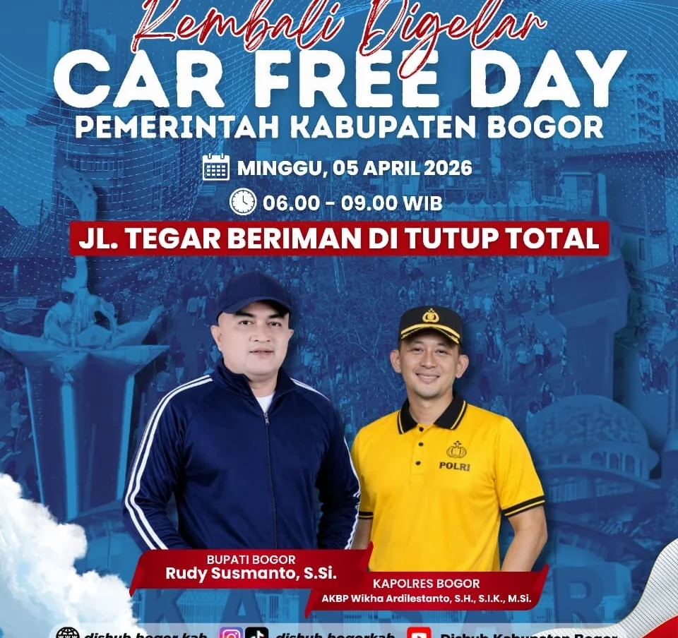 Bupati Bogor,Rudy Susmanto dan Kapolres Bogor,AKBP Wikha Ardilestanto.Dok-Diskominfo Kab Bogor