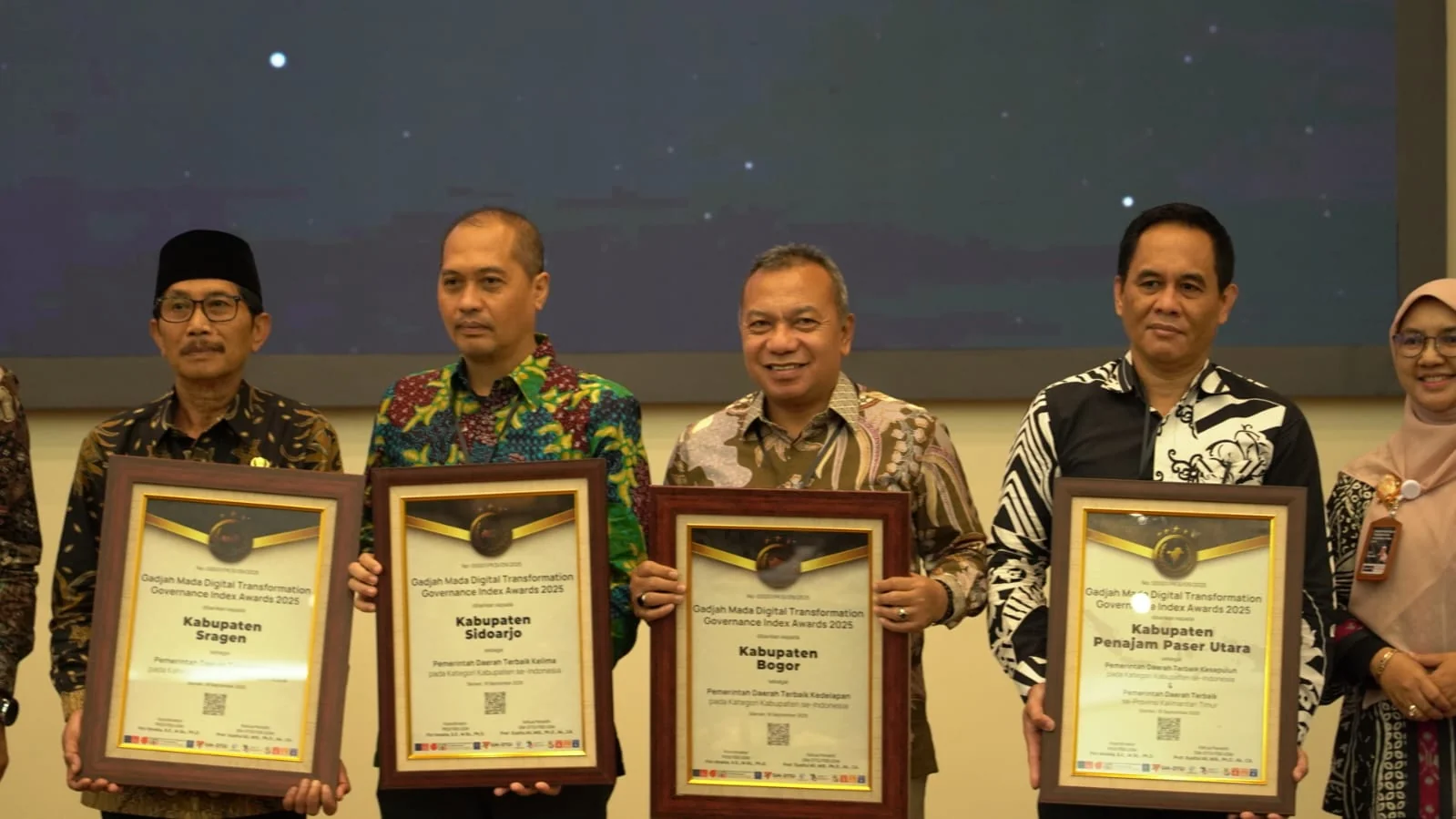 Pemkab Bogor Raih Penghargaan Digital Transformation Governance Index Dari UGM.Ist