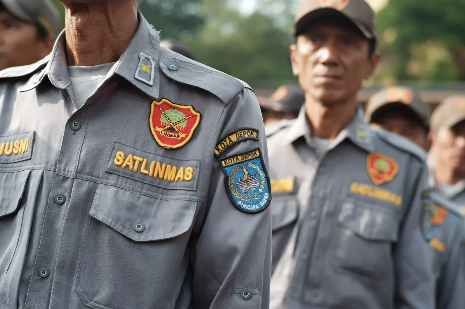 Satlinmas Kota Depok. (Foto: Diskominfo Depok).