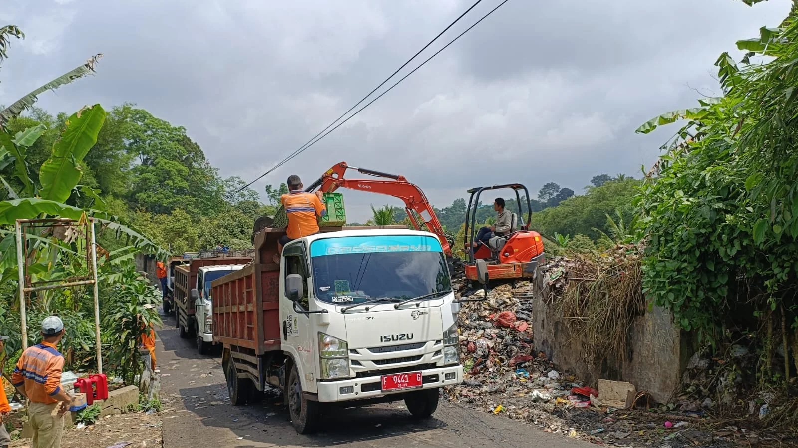 Pemerintah Kabupaten (Pemkab) Bogor segera tangani tumpukan sampah liar di Desa Kopo, Cisarua.Dok-Diskominfo Kab Bogor