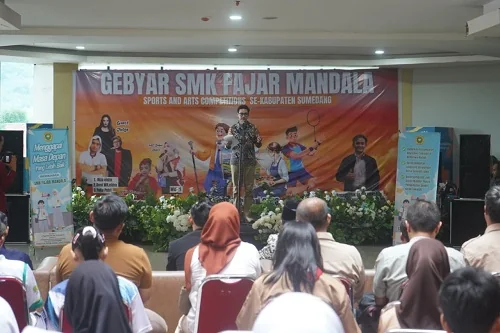 Gebyar SMK Fajar Mandala Tahun 2026 yang dibuka Wakil Bupati Sumedang M Fajar Aldila.Dok-Diskominfosanditik Sumedang