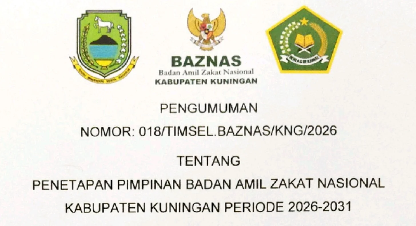 Lima Pimpinan Baznas Kabupaten Kuningan 2026-2031 Resmi Ditetapkan.Dok-Diskominfo Kuningan