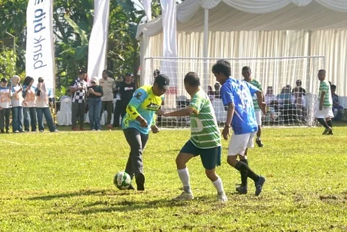 Rangkaian peringatan Hari Jadi ke-448 Sumedang (HJS), Pemerintah Kabupaten Sumedang menggelar Turnamen Trofeo Mini Soccer di Lapangan Mini Soccer PPS.Dok-Diskominfosanditik Sumedang