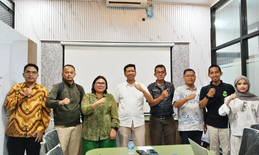 Kepala Divisi Pelayanan Hukum, Hemawati BR Pandia, beserta jajaran Bidang Kekayaan Intelektual dan Kabid PKLK Ai Nurhasan.Ist