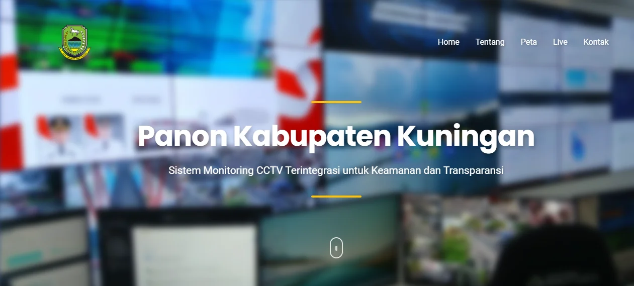CCTV publik PANON Kuningan, yang merupakan kolaborasi antara Diskominfo Kabupaten Kuningan, Dinas Perhubungan, Polres Kuningan, dan Telkomsel.Dok-t/ikp/diskominfo kuningan