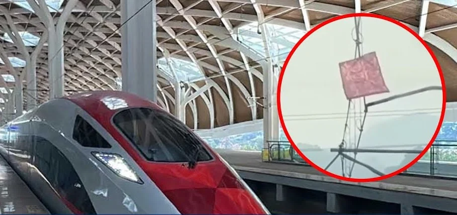 Gara-gara Layangan, Kereta Whoosh Menuju Bandung Sempat Terhenti