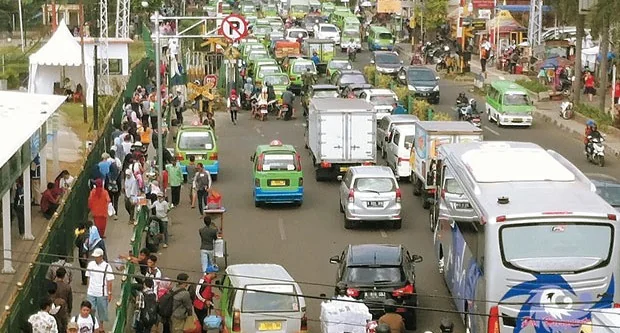 Kemacetan di Kota Bogor semakin parah.