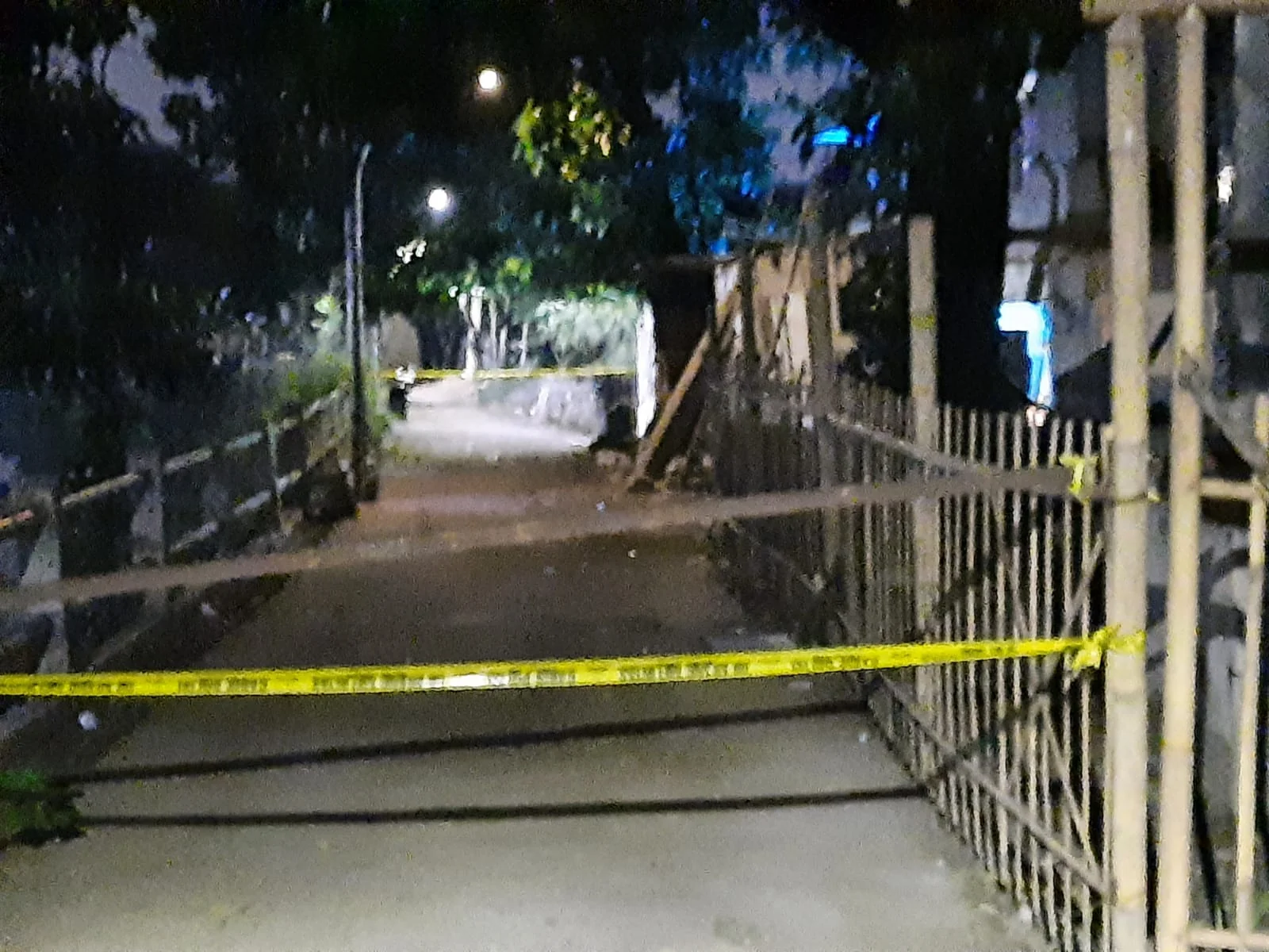 Tempat Ledakan Gas Melon 3 kilogram masih di Pasang police line.Dok-KabarSunda.com