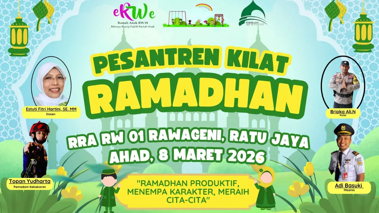 Flyer digital pesentren kilat Ramadan RW 01 Ratujaya, Cipayung. (Foto: dok.narasumber)