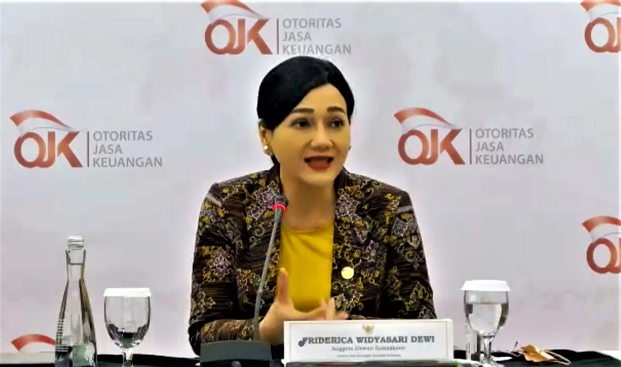 Friderica Widyasari Dewi selaku Kepala Eksekutif Pengawas Perilaku Pelaku Usaha Jasa Keuangan, Edukasi, dan Pelindungan Konsumen sebagai Anggota Dewan Komisioner Pengganti Ketua dan Wakil Ketua Dewan Komisioner OJK,Dok-Ismadi Amrin/InfoPublik