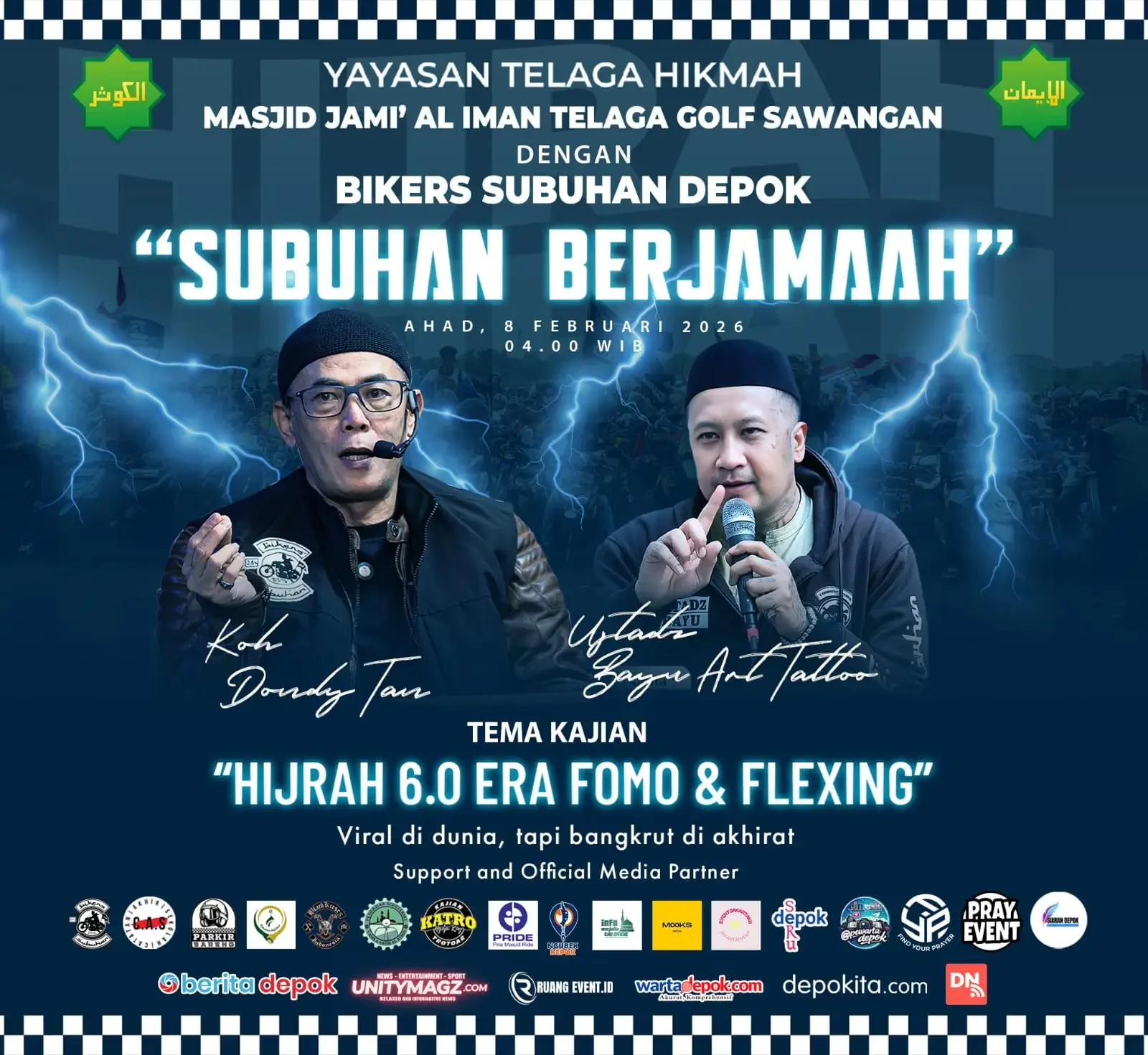 Flyer Subuhan Berjamaah dari Bikers Subuhan Depok. (Foto: Bikers Subuhan Depok)