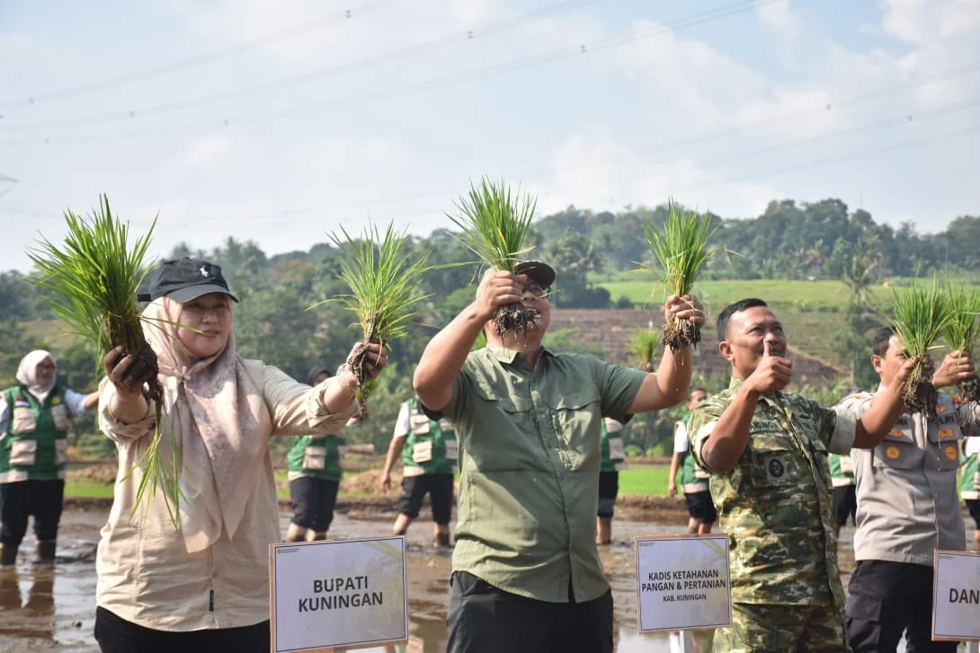 Wakil Bupati Kuningan Tuti Andriani menyampaikan apresiasi kepada Kementerian Pertanian atas perhatian dan dukungannya terhadap sektor pertanian di Kabupaten Kuningan.Dok-Diskominfo Kuningan