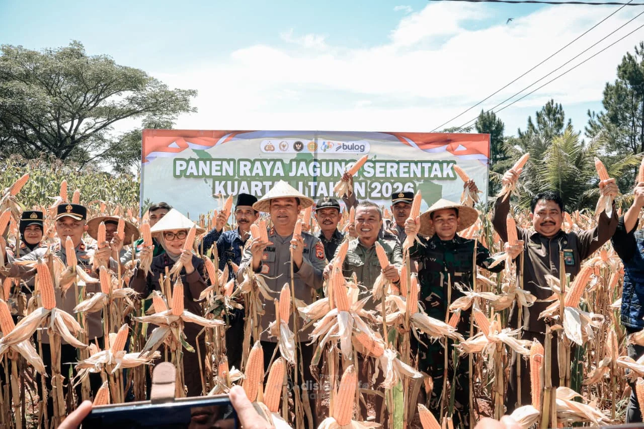 Kapolres Ciamis, AKBP Hidayatullah, dalam sambutannya menyampaikan apresiasi tinggi kepada para petani.Dok-Diskomimfo Kab Ciamis