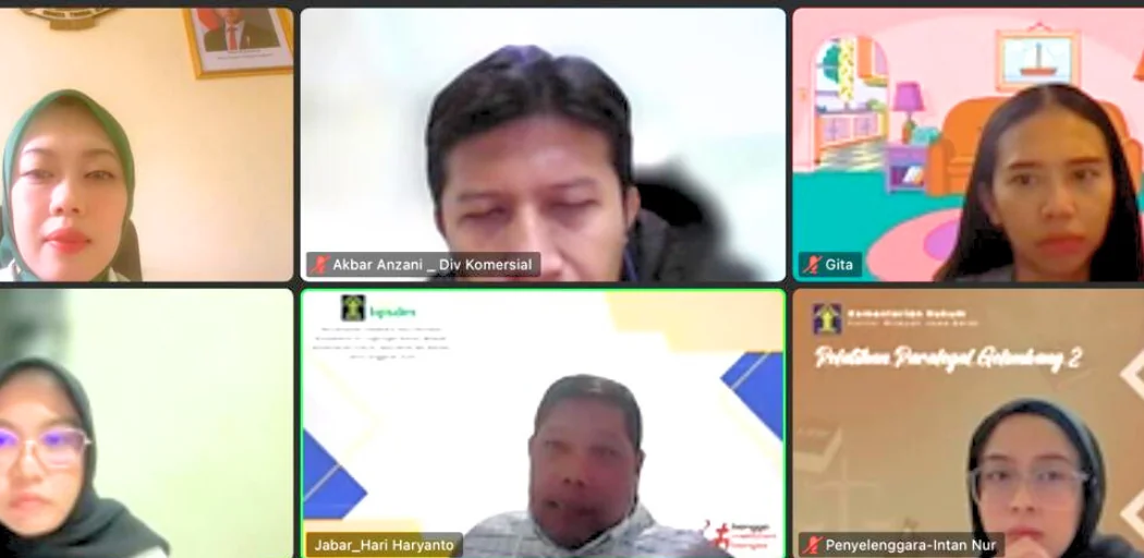 Kantor Wilayah Kemenkum Jawa Barat kembali menggelar forum diskusi virtual "Nongki Santai".Ist