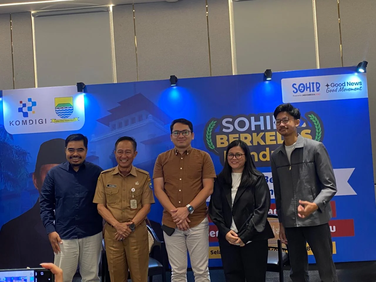 Pelaksana Harian Kepala Dinas Komunikasi dan Informatika (Diskominfo) Kota Bandung, Andri Darusman dalam kegiatan Workshop Sohib Berkelas yang digelar Direktorat Informasi Publik Kementerian Komunikasi dan Digital Republik Indonesia.Dok-Diskominfo Kota Ba