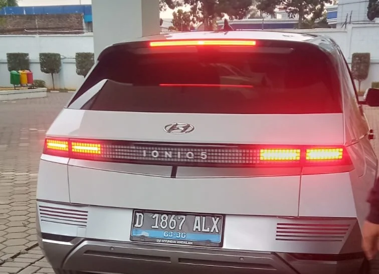 Mobil Listrik yang disewa Diskuk Jabar.Dok-KabarSunda
