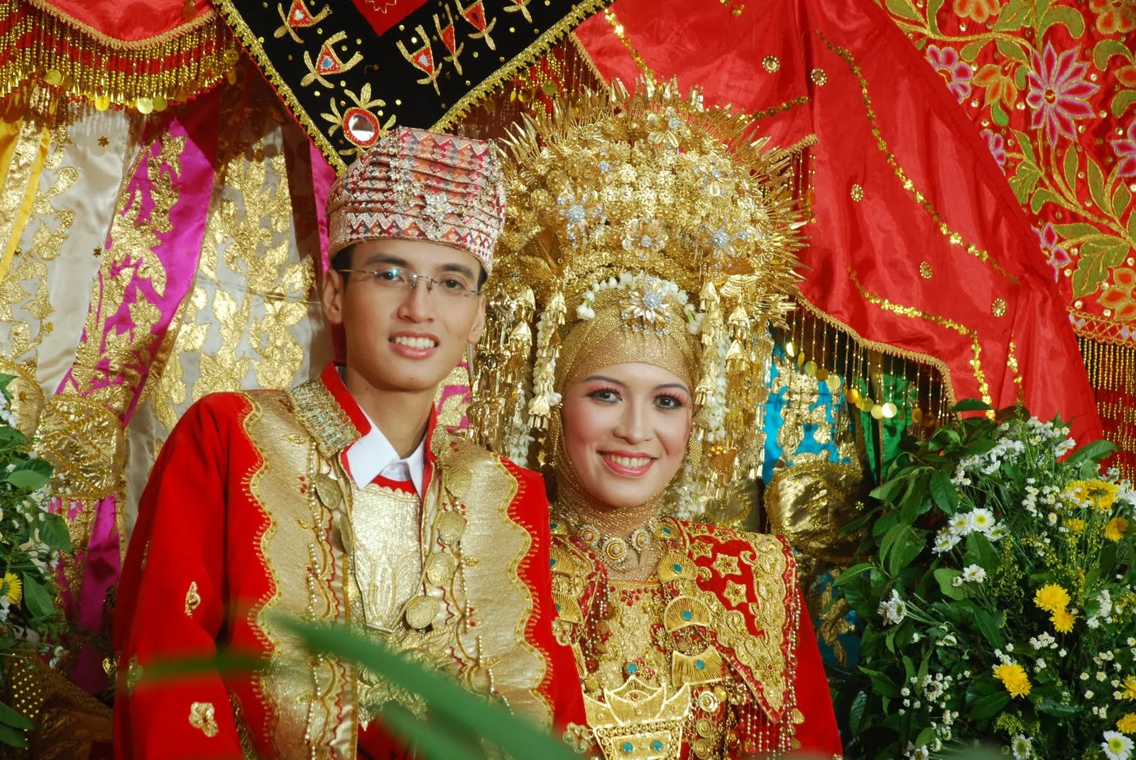 Ilustrasi Pengantin Adat Minang