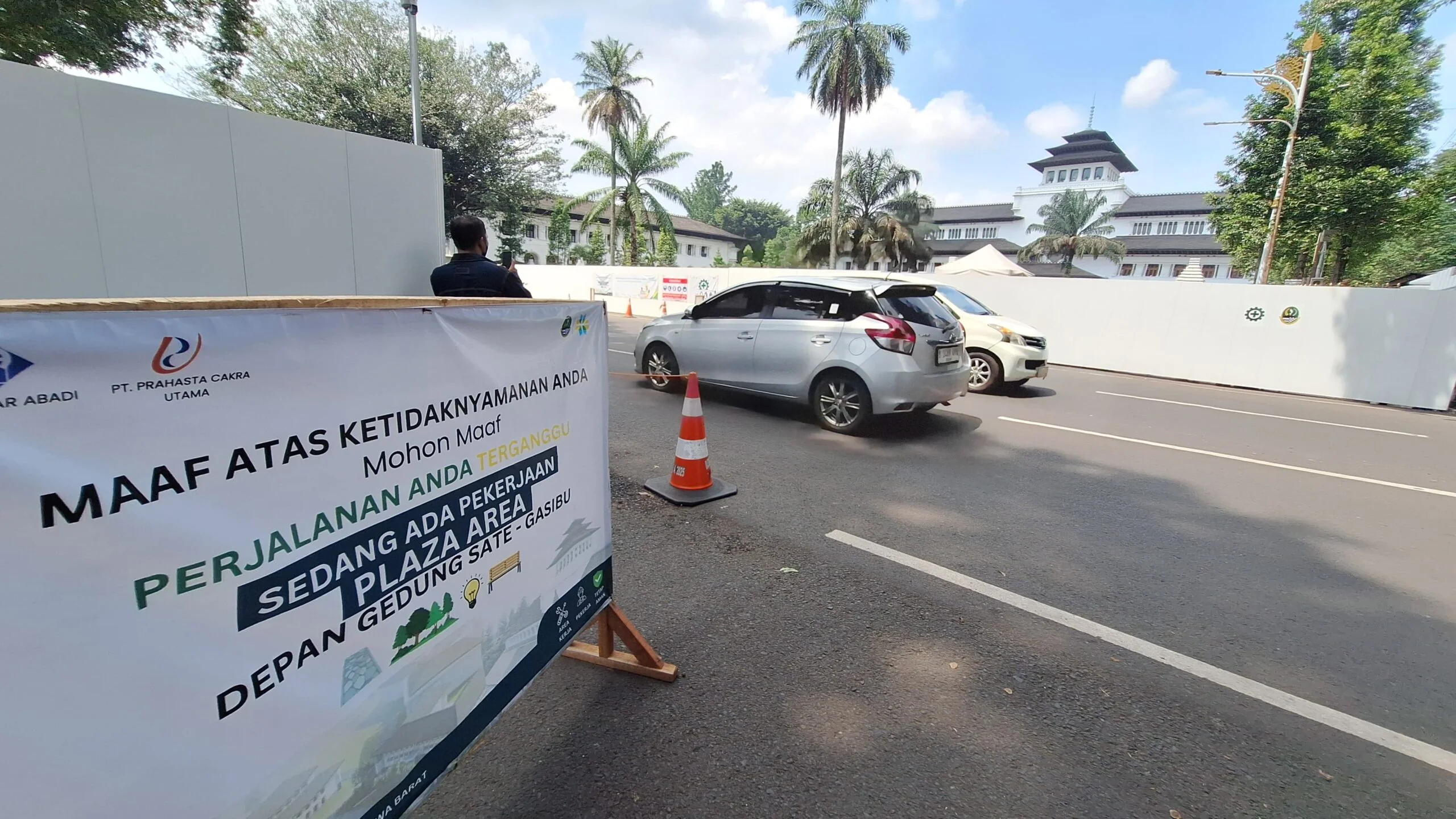 Akses Jalan Diponegoro Depan Gedung Sate Bandung Resmi Ditutup Jumat 10 Juli 2026