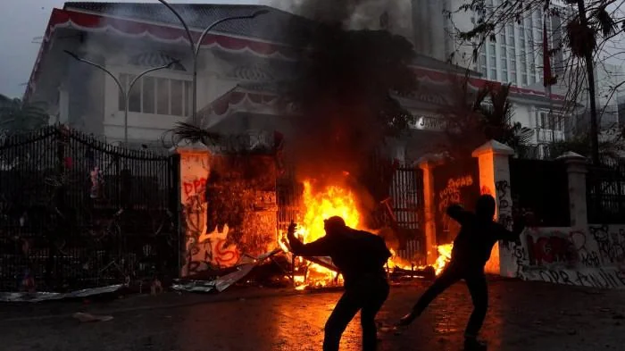 Demontrasi didepan Gedung DPRD Jabar.Ist