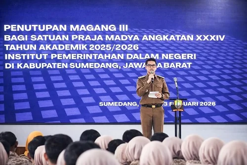 Wakil Bupati Sumedang M Fajar Aldila menutup kegiatan di Pendopo Pusat Pemerintahan Sumedang.Dok-Diskominfosanditik Sumedang