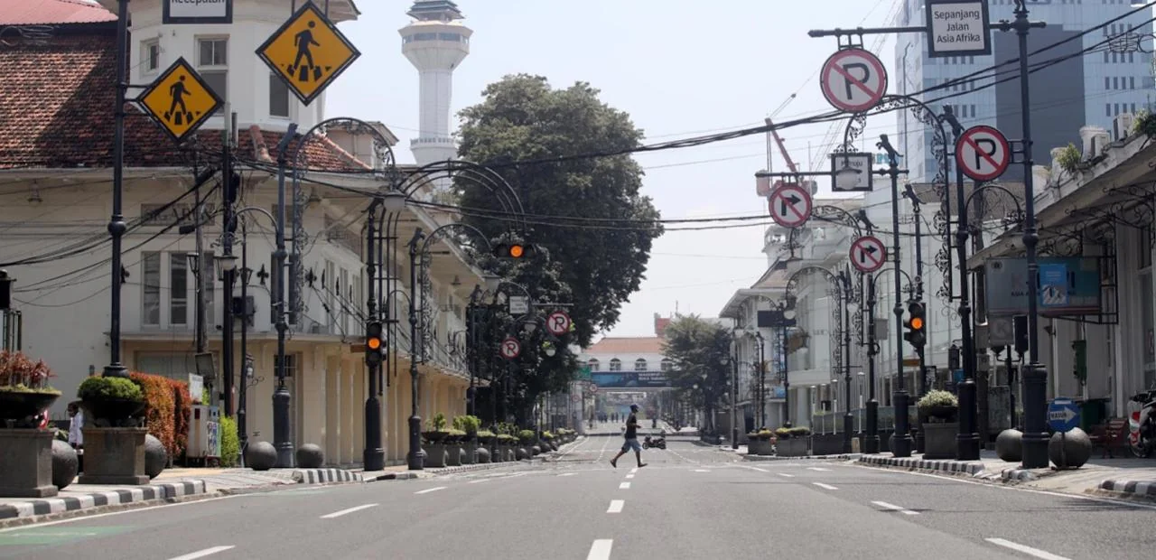 Ruas Jalan Asia Afrika Kota Bandung.(Dok-int)