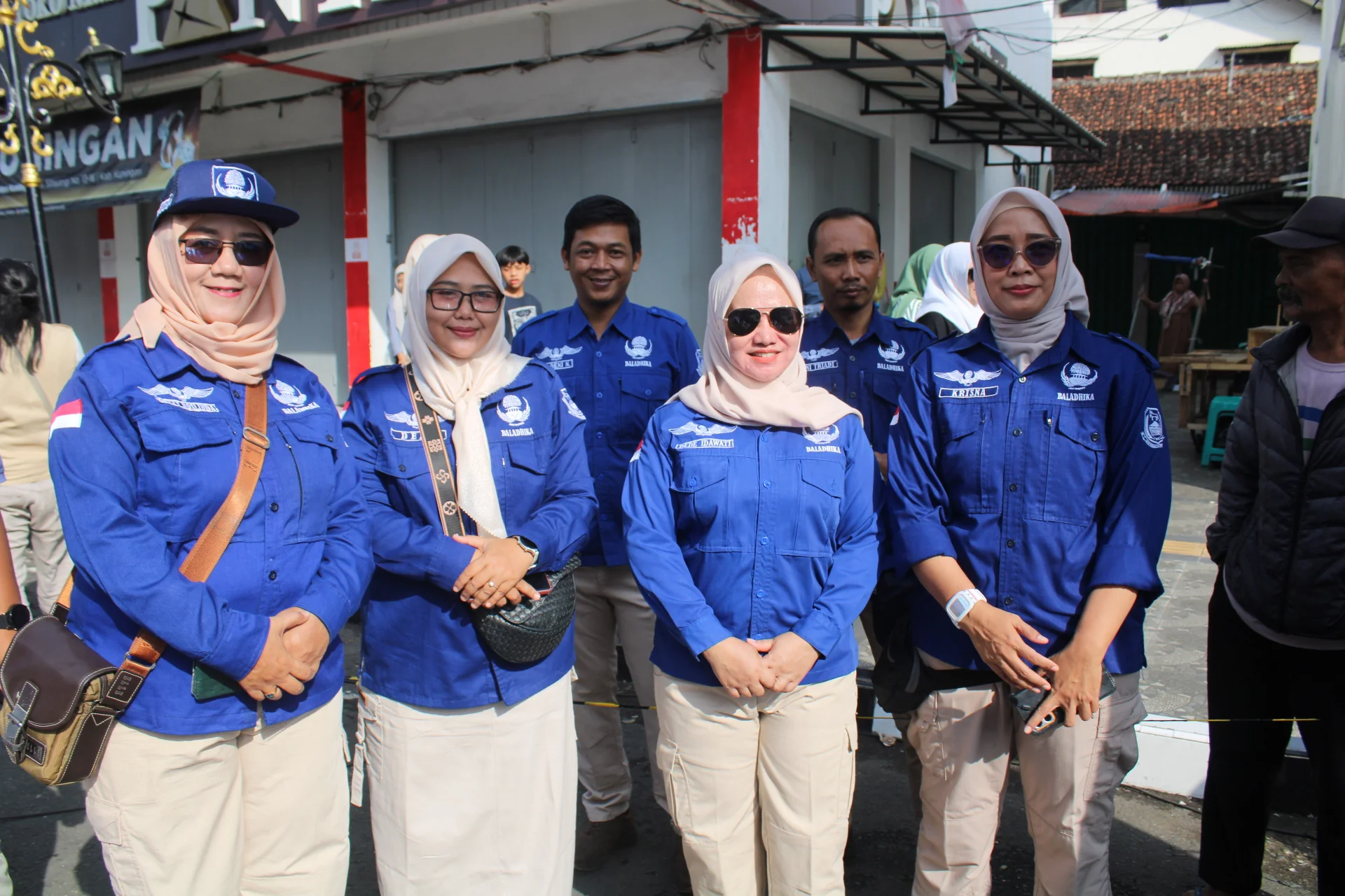 Baladhika Korpri Kabupaten Kuningan Mendukung Penyelenggaraan Ajang Balap Sepeda Internasional.Ist