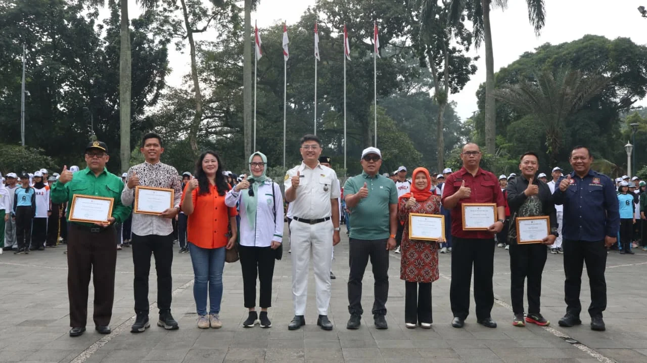 Sekretaris Daerah (Sekda) Kota Bogor, Denny Mulyadi, resmi membuka latihan gabungan dan sosialisasi seleksi calon Paskibraka Kota Bogor tahun 2026.Dok-Diskominfo Kota Bogor