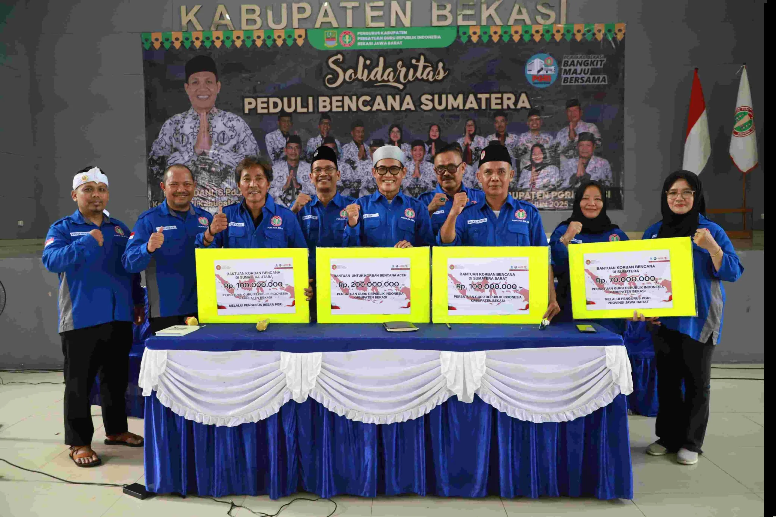 Ketua PGRI Kabupaten Bekasi, Hamdani, menegaskan komitmen organisasinya dalam menjaga transparansi dan akuntabilitas pengelolaan dana bantuan.Ist