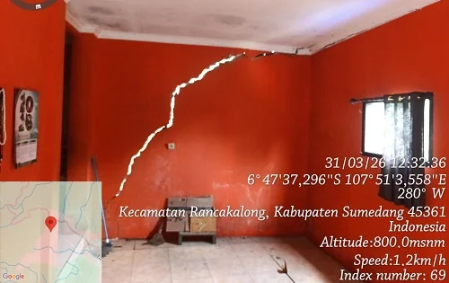 BPBD Sumedang Mengingatkan Waspada Pergerakan Tanah.Dok-Diskominfosanditik Sumedang