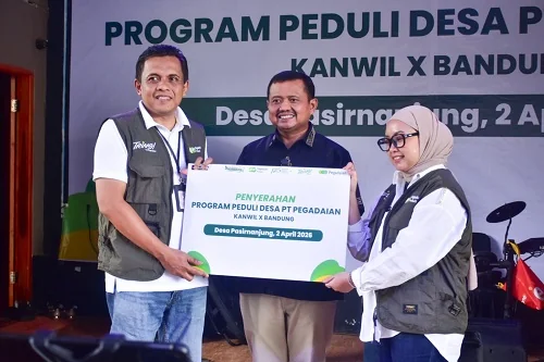 Bupati Sumedang Dony Ahmad Munir memberikan apresiasi tinggi kepada Pegadaian atas kontribusinya dalam pembangunan desa.Dok-Diskominfosanditik Sumedang