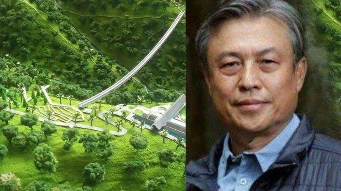 Jembatan gantung Eiger Adventure Land  (kiri)  dan Ronny Lukito bos Eiger (kanan). (Kolase instagram)