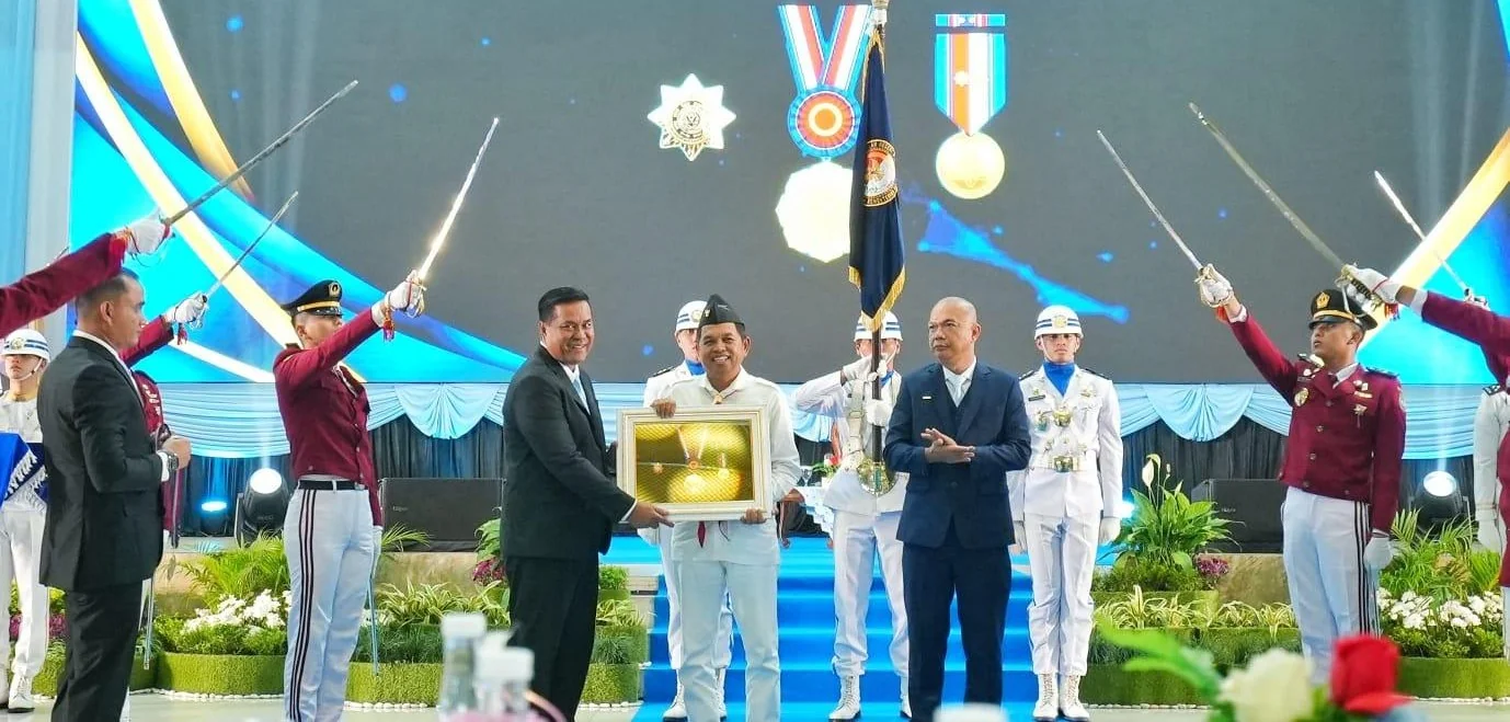 Gubernur Jawa Barat Dedi Mulyadi pada Kuliah Umum (Stadium General) di Institut Pemerintahan Dalam Negeri (IPDN) Kampus Jatinangor , Kamis, 25 Juni 2026.