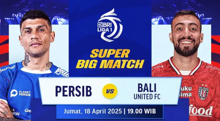 Ayo Nonton Big Match Persib Bandung vs Bali United Live Indosiar Liga 1 Malam Ini, Berikut Jam Tayangnya