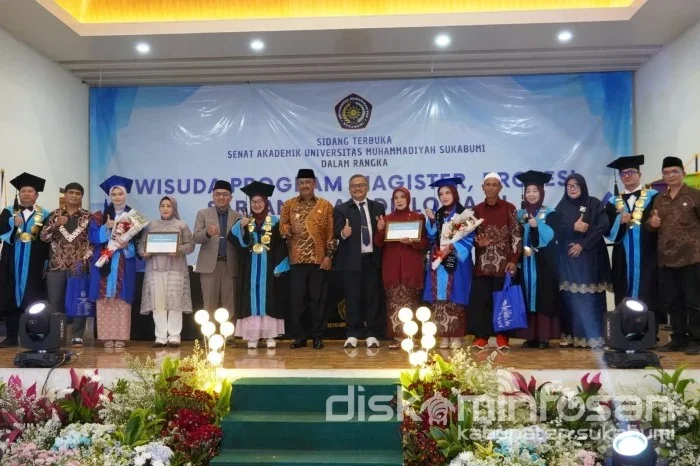 Bupati Sukabumi Asep Japar menghadiri Sidang Terbuka Senat Akademik dalam rangka Wisuda Gelombang I Program Magister, Profesi, Sarjana, dan Diploma III Tahun Akademik 2025/2026.Ist