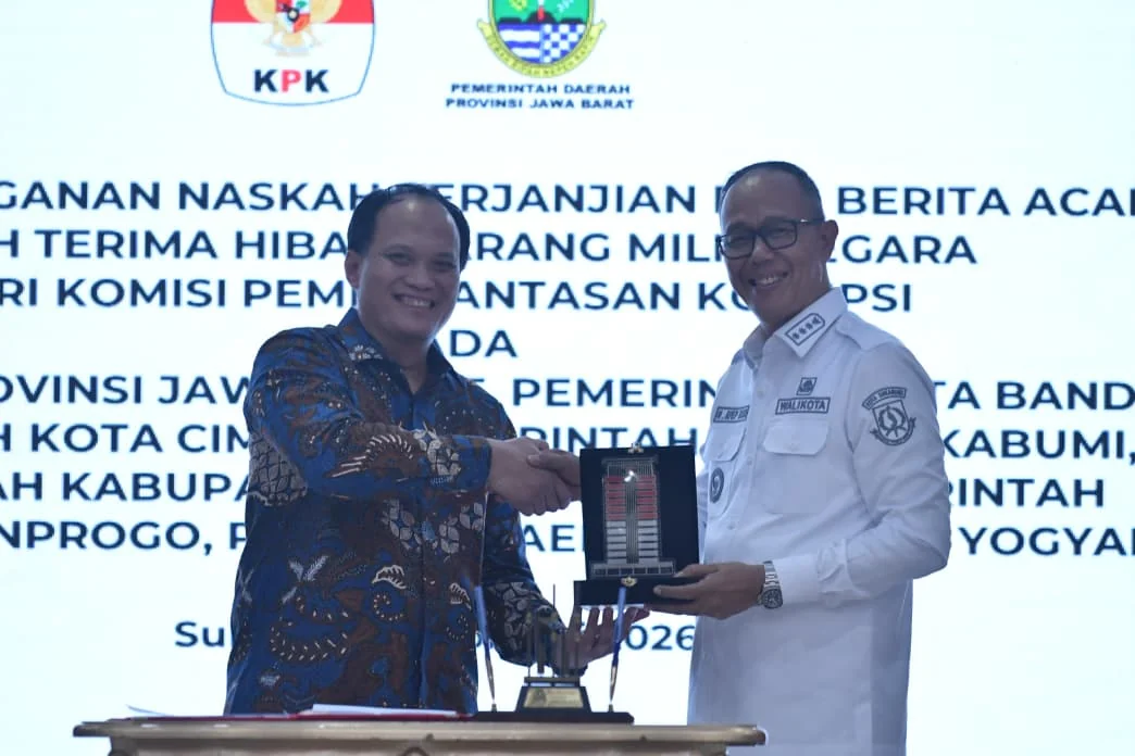 Wali Kota Sukabumi Ayep Zaki menyampaikan apresiasi kepada KPK RI atas dukungan nyata dalam memperkuat aset pemerintah daerah.Dok-Diskominfo Kota Sukabumi