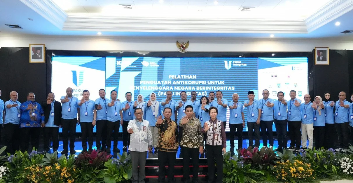Wakil Ketua KPK, Fitroh Rohcahyanto, saat membuka PAKU Integritas 2026 di Graha Makarti, Pusat Pendidikan dan Pelatihan Kepemimpinan Lembaga Administrasi Negara (LAN) RI.Dok-Biro Humas KPK